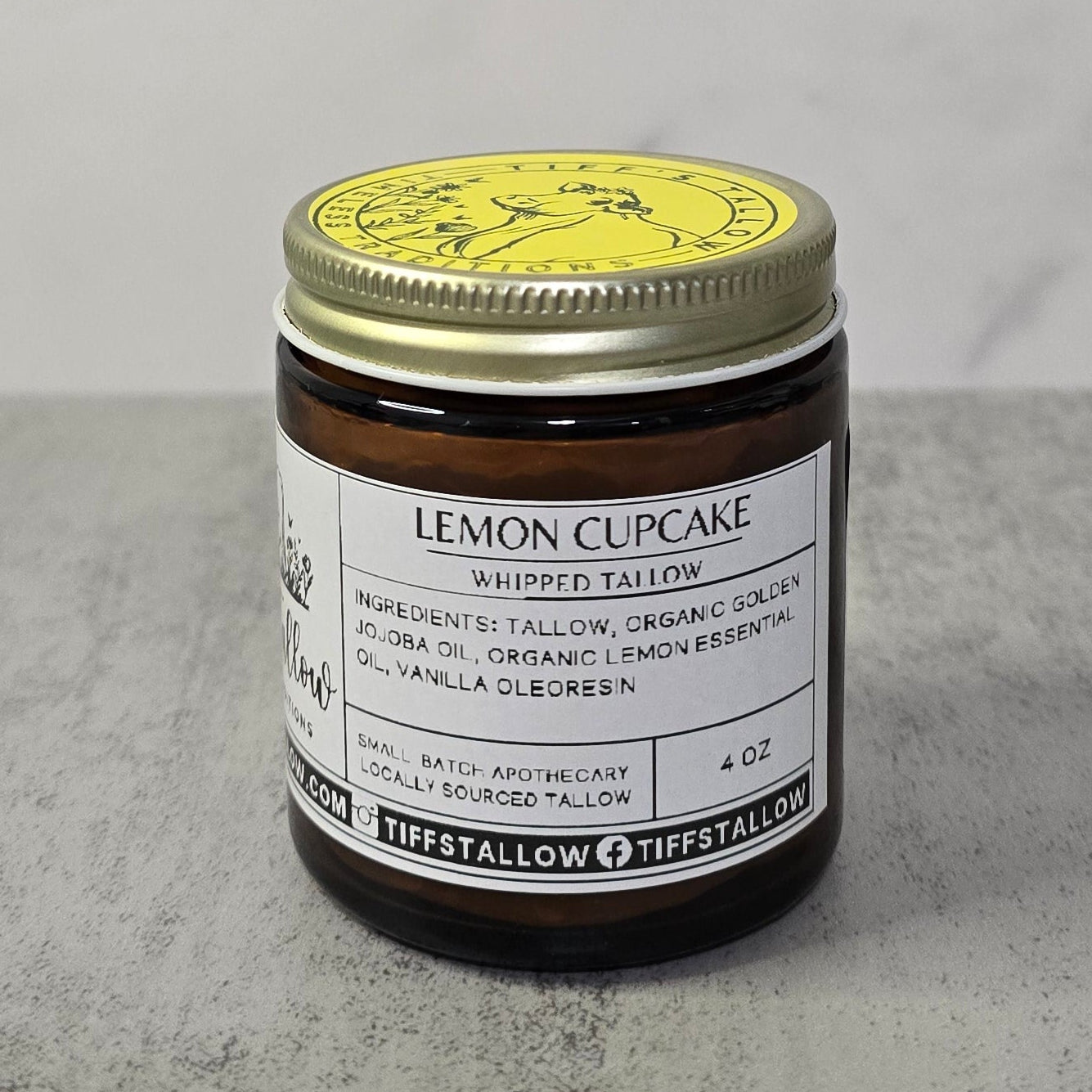 Lemon Cupcake Whipped Tallow