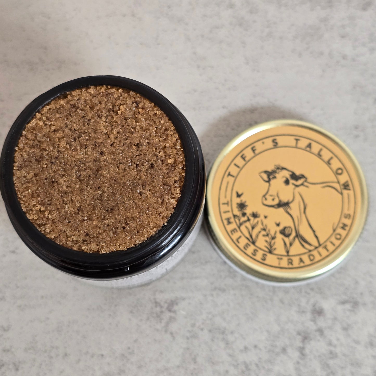 Vanilla Latte Tallow Sugar Scrub- 4 oz
