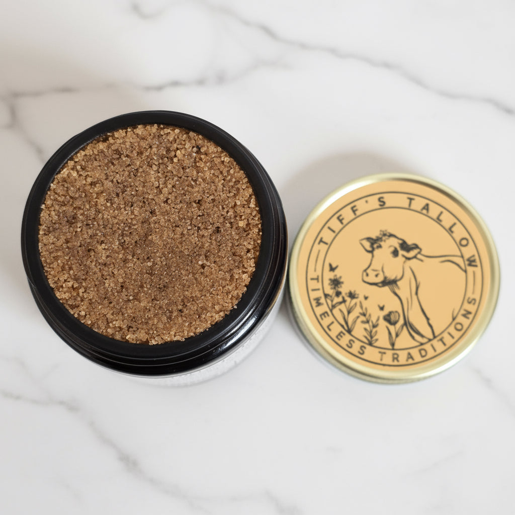 Vanilla Latte Tallow Sugar Scrub- 4 oz