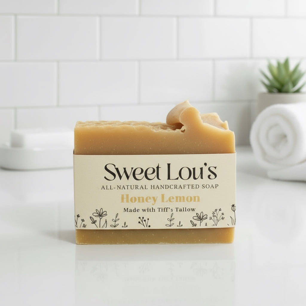 Honey Lemon Tallow (Body) Soap Bar